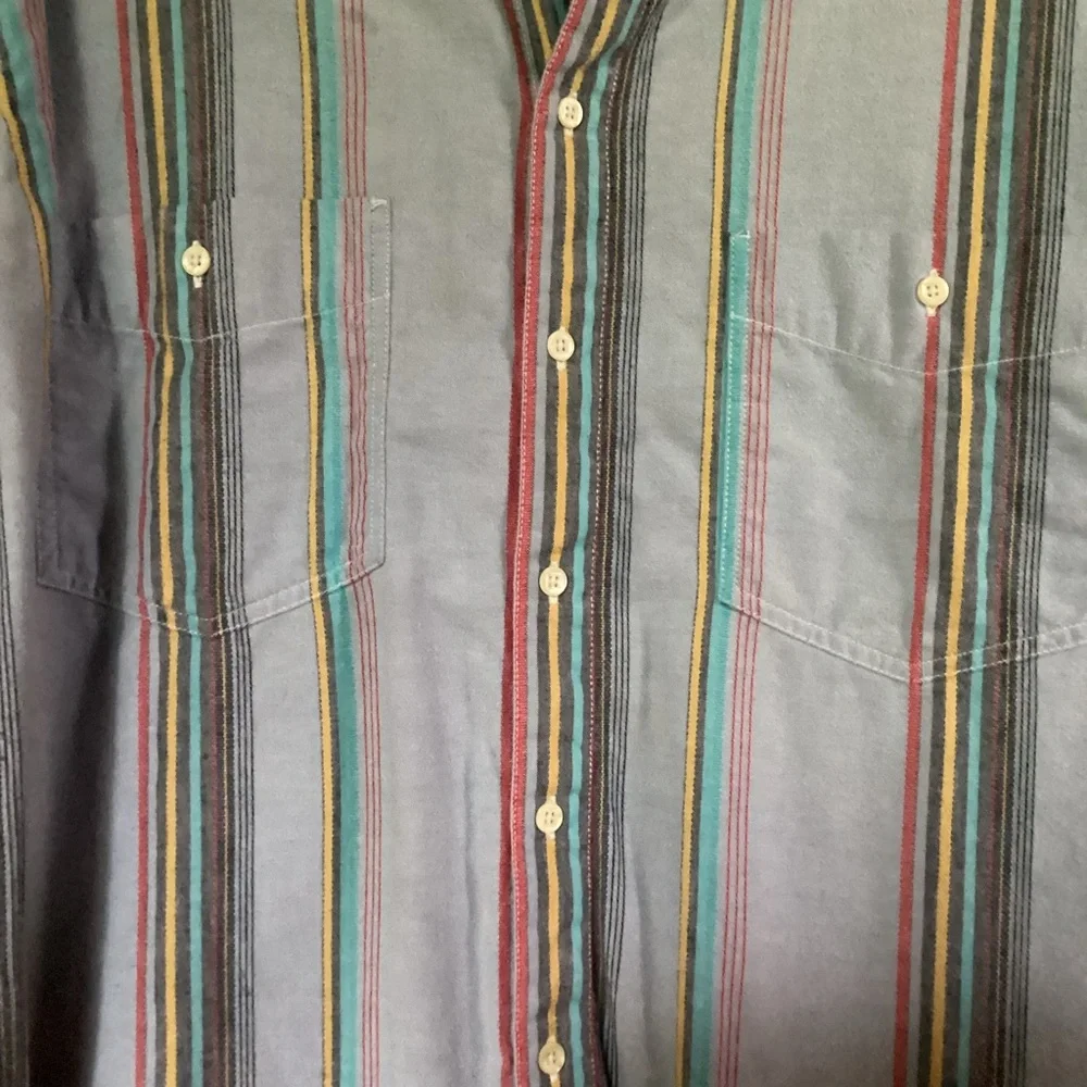 Levi's Vintage Men’s shirt in shades of blue with colorful accents